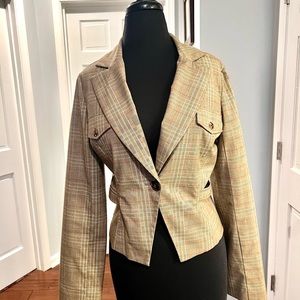 Rampage Plaid Blazer